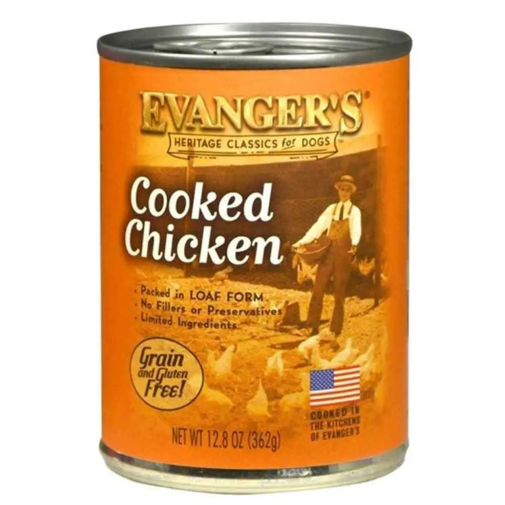 Evanger's Heritage Classic Cooked Chicken Canned Dog Food case of 12 Evanger's