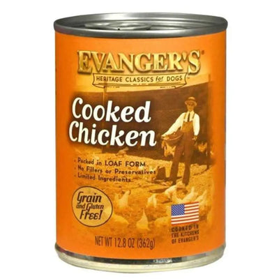Evanger's Heritage Classic Cooked Chicken Canned Dog Food case of 12 Evanger's