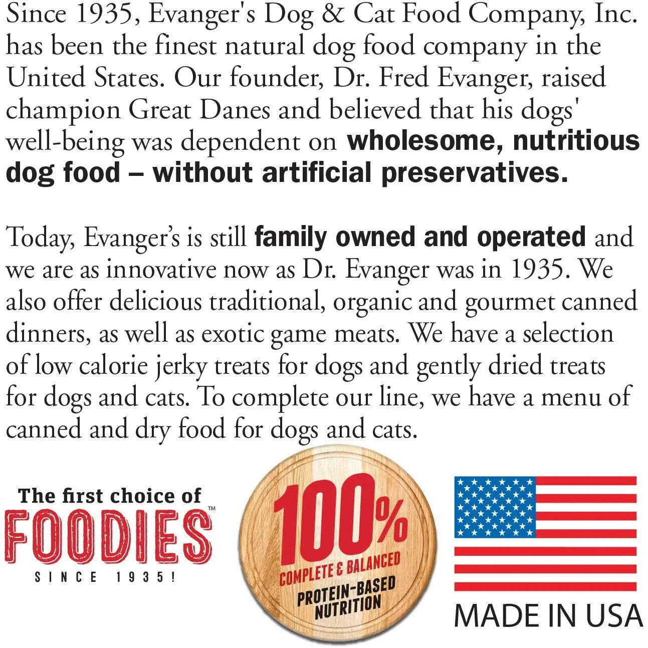 Evanger's Super Premium Dry Dog Food Chicken w/Brown Rice Evanger's