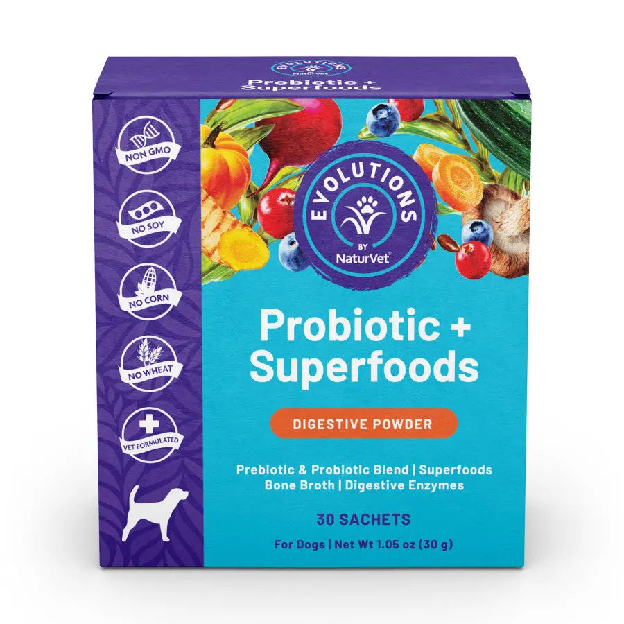 Evolutions by NaturVet Probiotic & Superfoods Digestive Powder 30 ct Evolutions by NaturVet