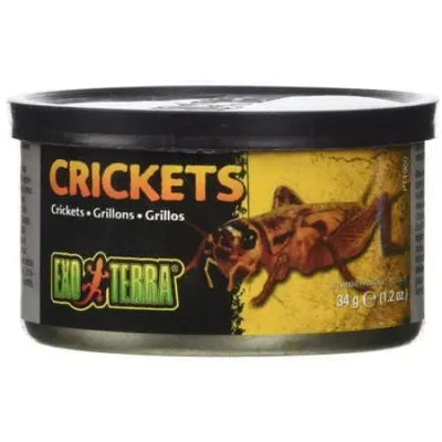 Exo Terra Canned Crickets Specialty Reptile Food Exo-Terra