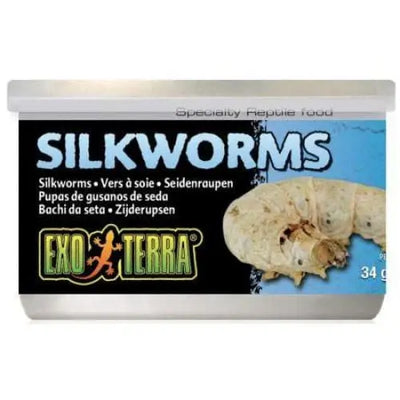 Exo Terra Canned Silkworms Specialty Reptile Food Exo-Terra
