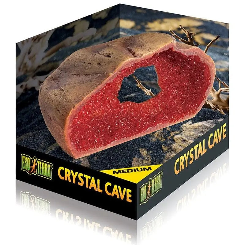 Exo Terra Crystal Cave for Reptiles and Amphibians, Decorative Terrarium Hideout Exo-Terra