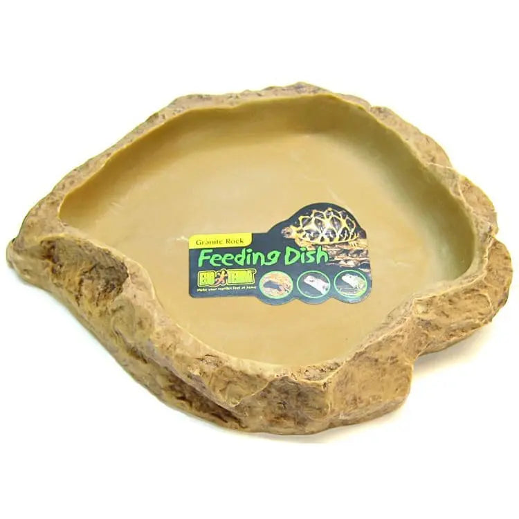 Exo-Terra Granite Rock Reptile Feeding Dish Exo Terra