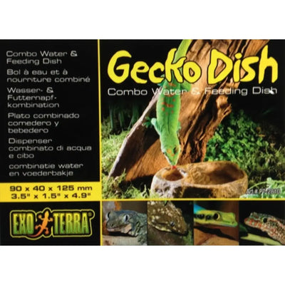 Exo Terra Reptile Gecko Combo Water & Feeding Dish Bowl Exo Terra