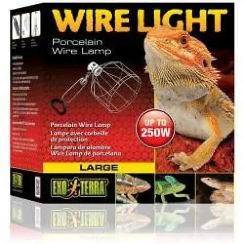 Exo Terra Reptile Porcelain Wire Clamp Lamp Light Exo Terra