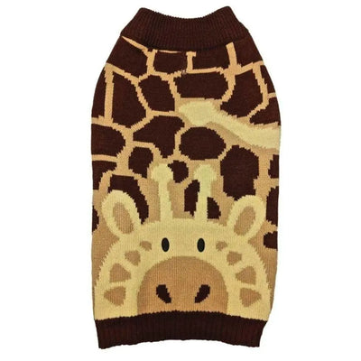 Fashion Pet Giraffe Dog Sweater Brown 1ea/Extra-Small Fashion Pet CPD