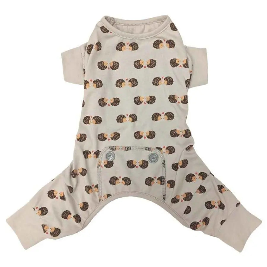 Fashion Pet Hedgehog Pajamas Grey 1ea/Extra-Large Fashion Pet CPD