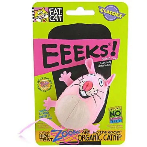 Fat Cat EEEKS Cat Toy with Catnip - Assorted Fat Cat