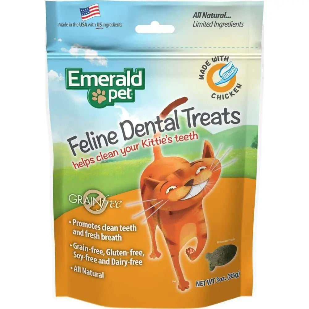 Feline Dental Grain Free Treats Emerald Pet