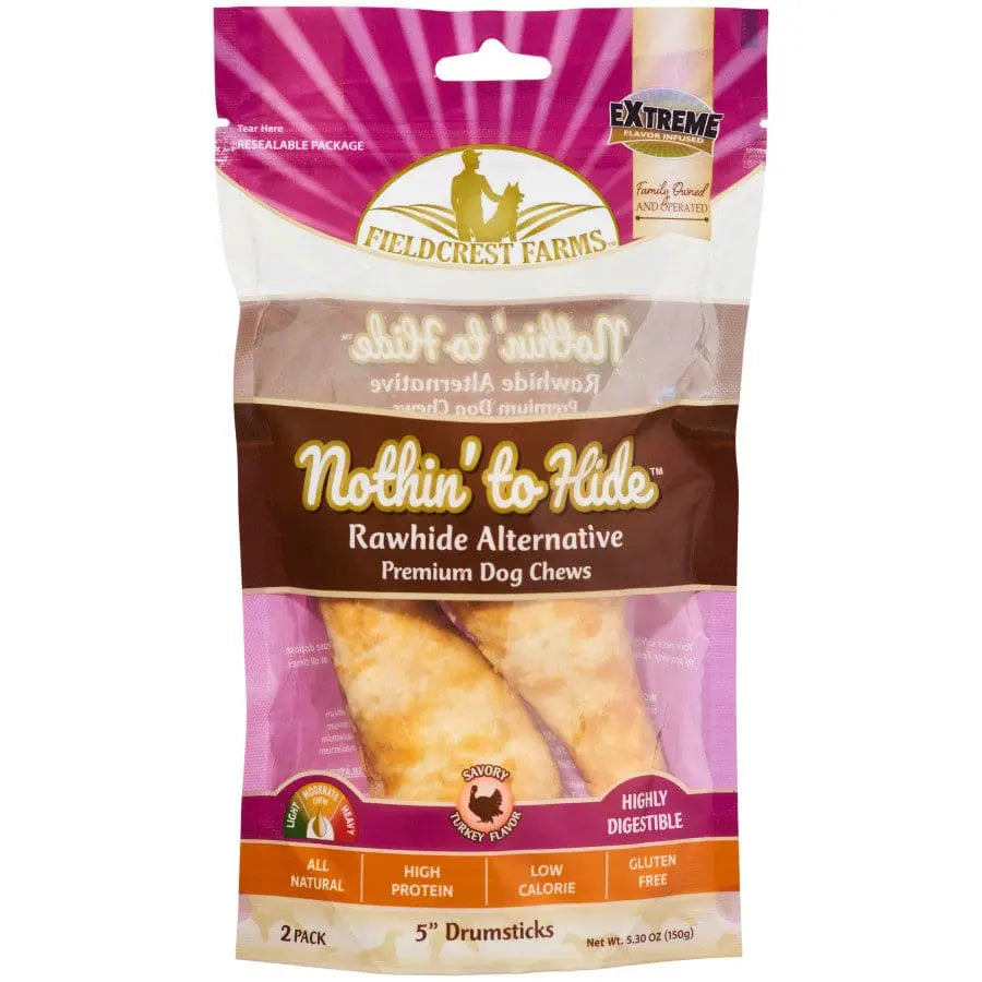 Fieldcrest Farms Nothin' To Hide Drum Stick Dog Treats Fieldcrest Farms