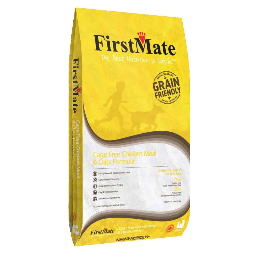 FirstMate? Grain Friendly? Cage Free Chicken Meal & Oats Formula Dog Food 25 Lbs FirstMate?