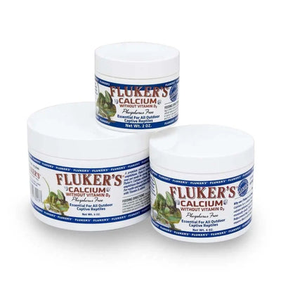 Fluker's Calcium Without Vitamin D-3 4oz Fluker s