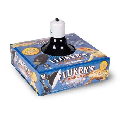 Fluker's Ceramic Repta-Clamp Lamp with Dimmer Switch Black Fluker's CPD
