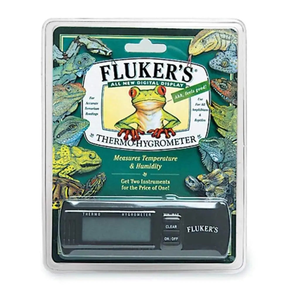 Fluker's Digital Thermo-Hygrometer Black Fluker's CPD