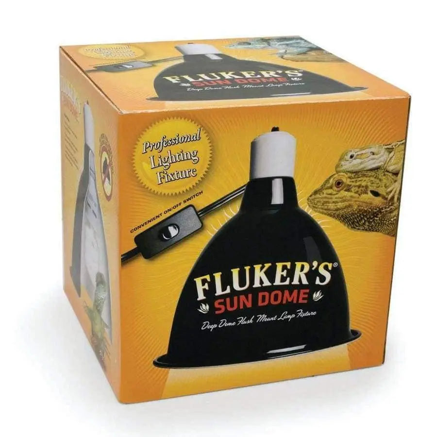 Fluker's Sun Dome Reptile Lamp Black 10 in Fluker's CPD