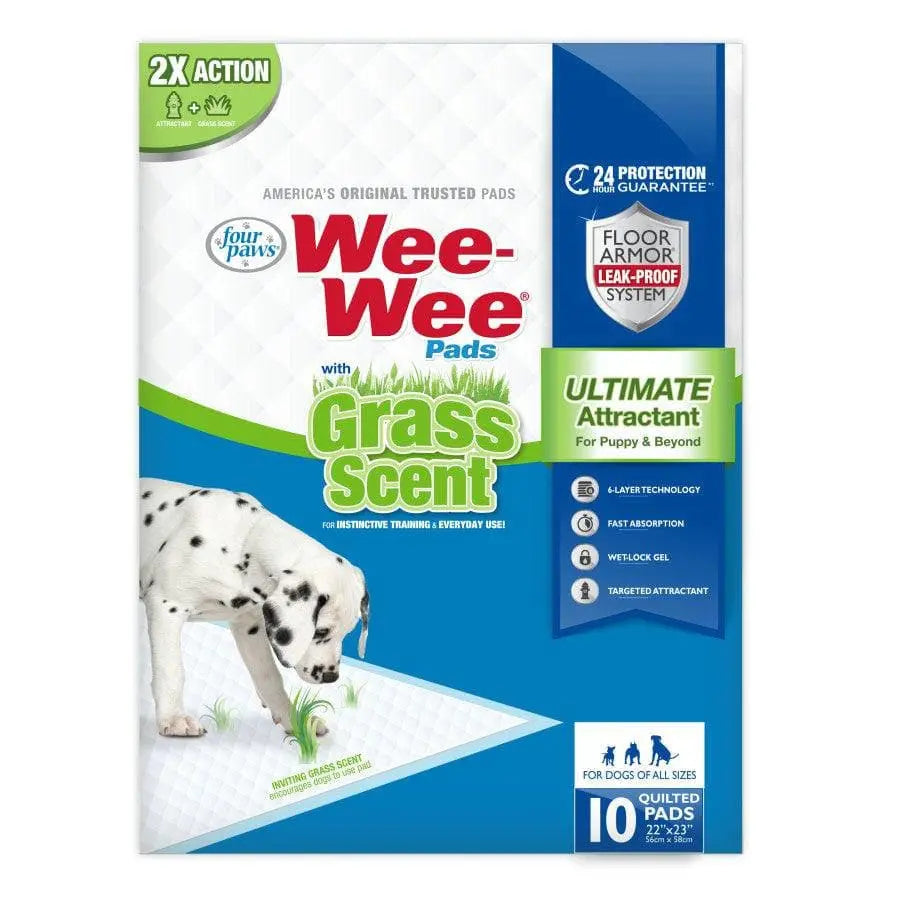 Four Paws Wee-Wee Grass Scented Puppy Pads Standard 22 in X 23 in Four Paws CPD
