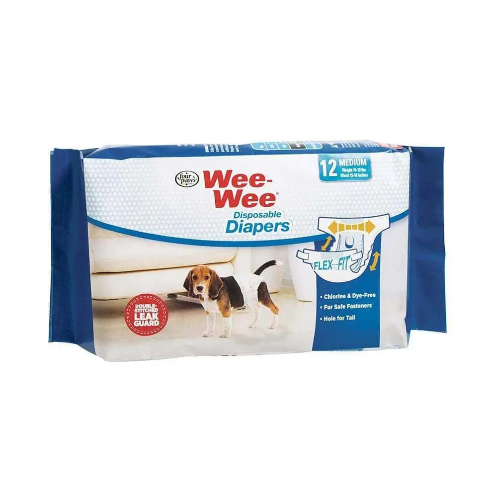 Four Paws® Wee-Wee® Disposable Dog Diapers Medium 12 Count Four Paws®