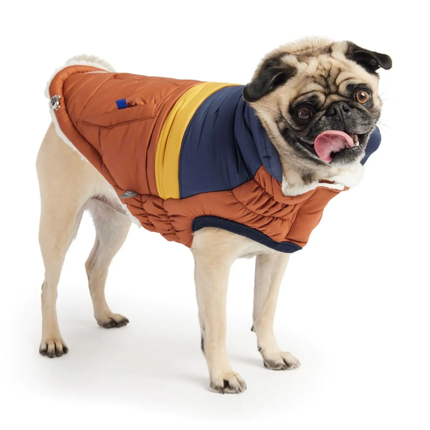 GF Pet Retro Puffer Hazel Dog Jacket w/ Warm Sherpa GF Pet