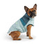 GF Pet Retro Puffer Light Blue Dog Jacket w/ Warm Sherpa GF Pet
