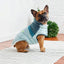 GF Pet Retro Puffer Light Blue Dog Jacket w/ Warm Sherpa GF Pet