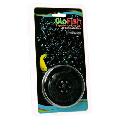 GloFish Blue LED Bubbleling Air Stone Black 1ea GloFish