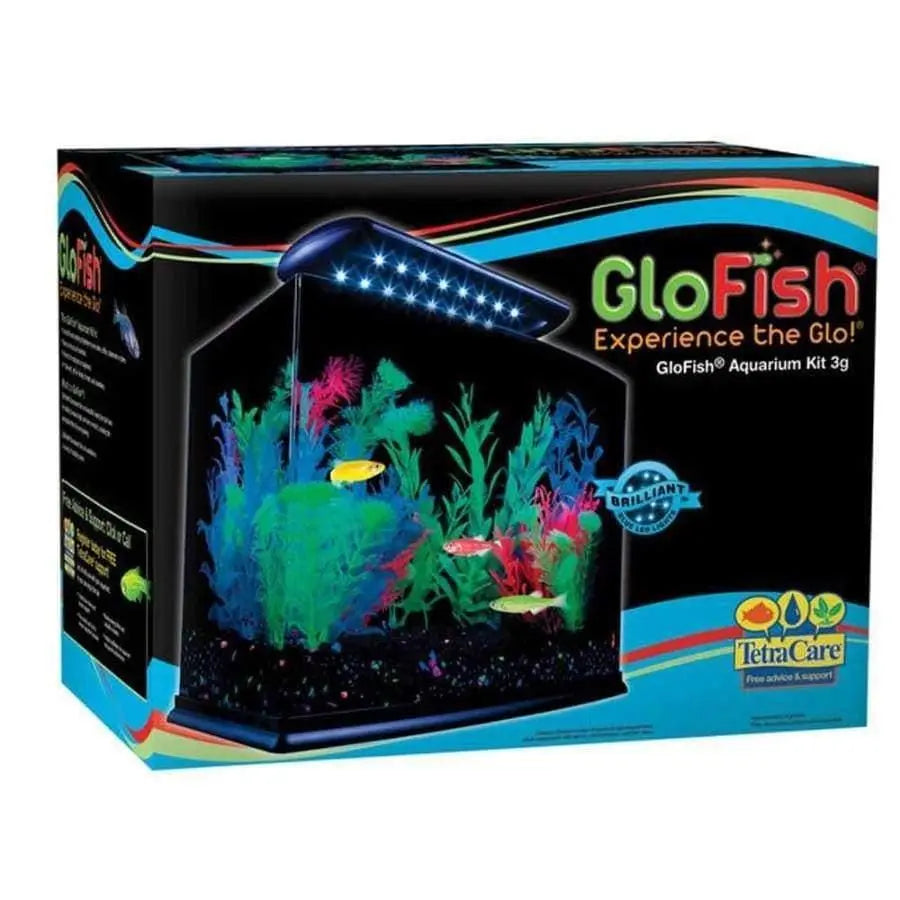 GloFish Cresent Aquarium Kit Black, Clear 1ea/3 gal GloFish