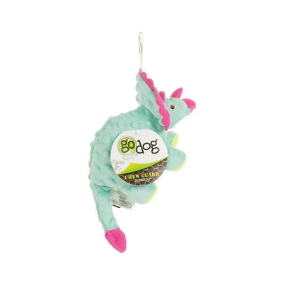 GoDog® Frills the Triceratops Dino Dog Toys Small Teal GoDog®