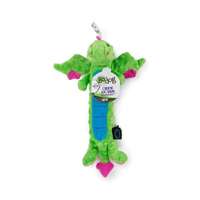 GoDog® Green Skinny Dragons Dog Toys Large GoDog®