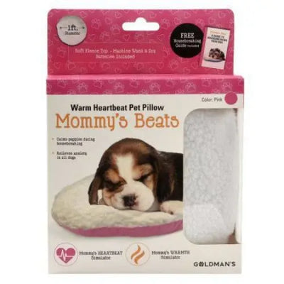 Goldmans Mommys Beats Warm Heartbeat Pet Pillow Pink Goldmans