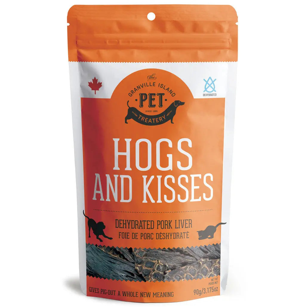 Granville Hogs and Kisses Dehydrated Pork Liver Dog Treat Granville
