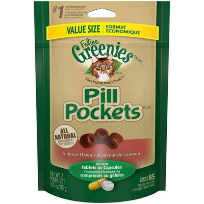 Greenies FELINE Pill Pockets Salmon Flavor Cat Treats Greenies CPD