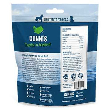 Gunni's Taste of Iceland Omega Rich Wolffish Wafers Dog Treats 5.0oz Gunni's Taste of Iceland