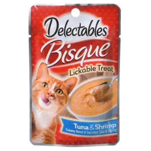 Hartz Delectables Bisque Lickable Cat Treats - Tuna & Shrimp Hartz