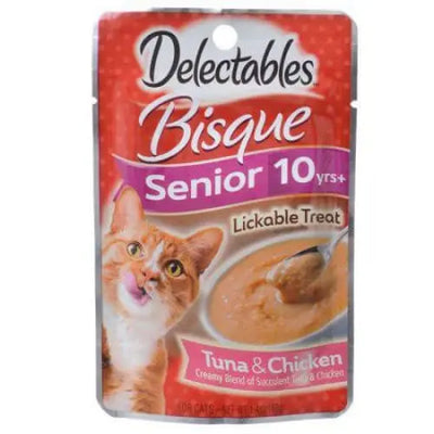 Hartz Delectables Bisque Senior Cat Treats - Tuna & Chicken Hartz