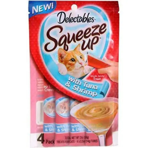Hartz Delectables Squeeze Up Lickable Cat Treat - Tuna & Shrimp Hartz