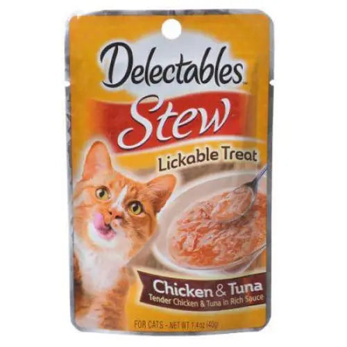 Hartz Delectables Stew Lickable Cat Treats - Chicken & Tuna Hartz
