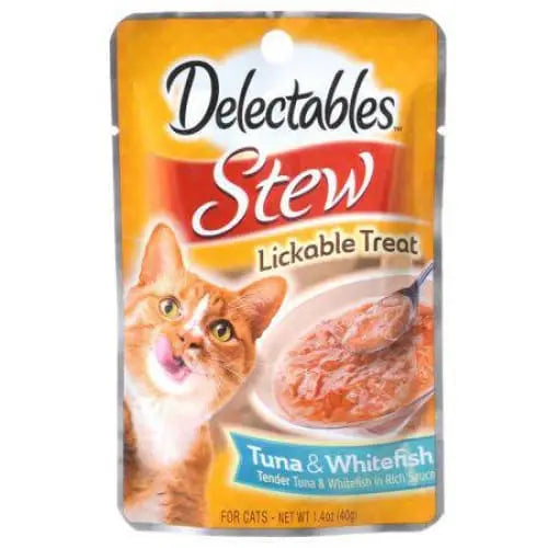 Hartz Delectables Stew Lickable Cat Treats - Tuna & Whitefish Hartz