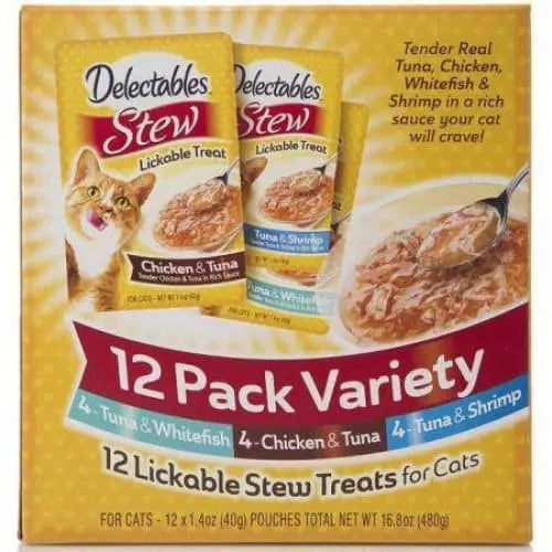 Hartz Delectables Stew Lickable Treat for Cats - Variety Pack Hartz
