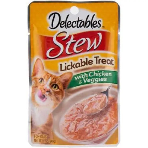 Hartz Delectables Stew Lickable Treat for Cats Chicken and Veggies Hartz