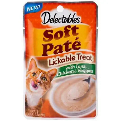 Hartz Soft Pate Lickable Treat for Cats Tuna Chicken and Veggies Hartz