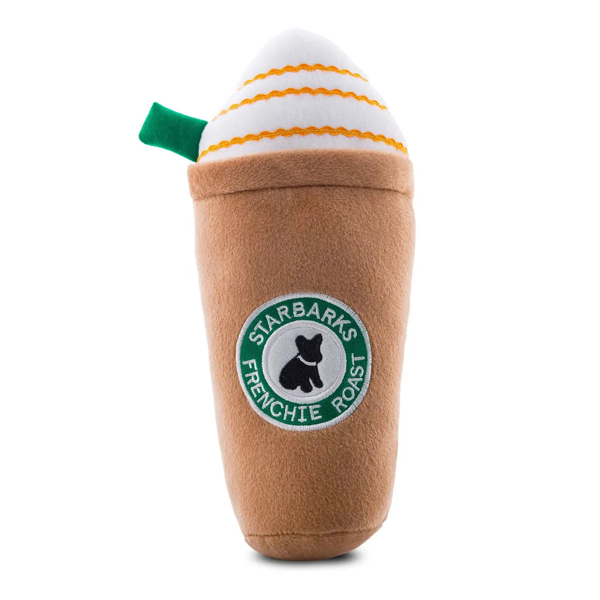 Haute Diggity Dog Starbarks w/Straw Brown Frappawcino Plush Dog Toys Haute Diggity Dog