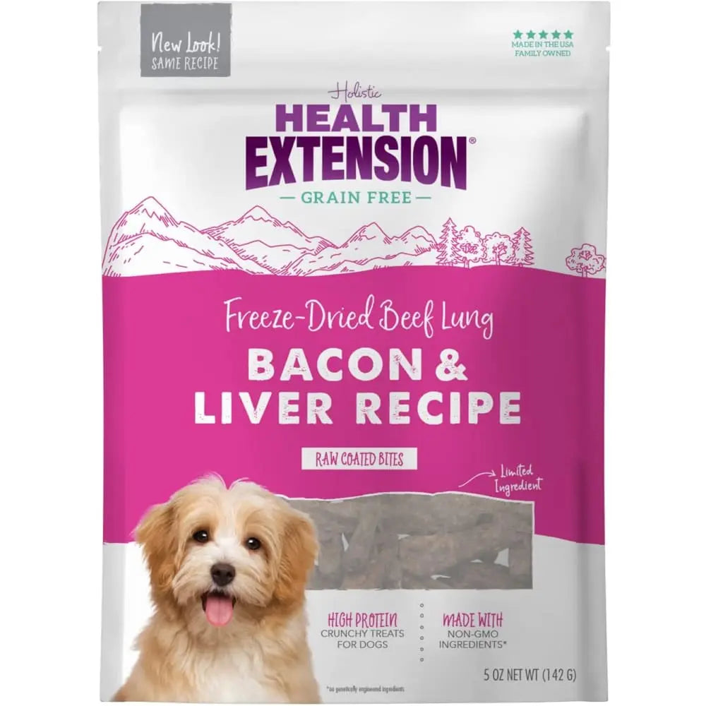 Health Extension Bully Puffs Bacon Dog Treats 5 oz Health Extension