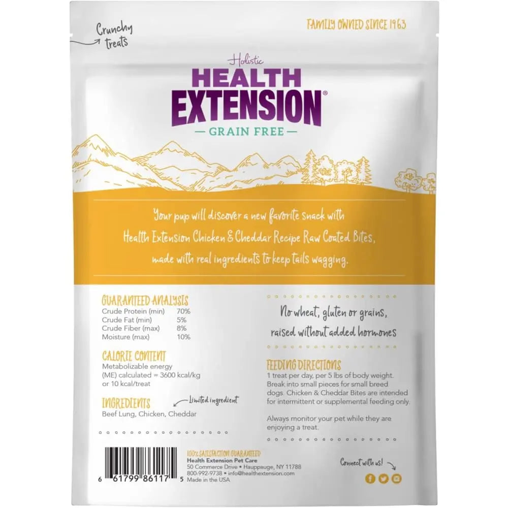 Health Extension Bully Puffs Chicken Dog Treats 5 oz Health Extension