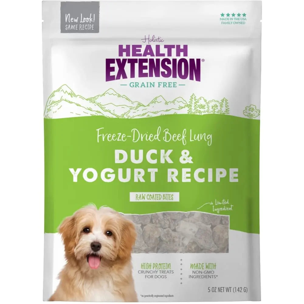 Health Extension Bully Puffs Duck Dog Treats 5 oz Health Extension