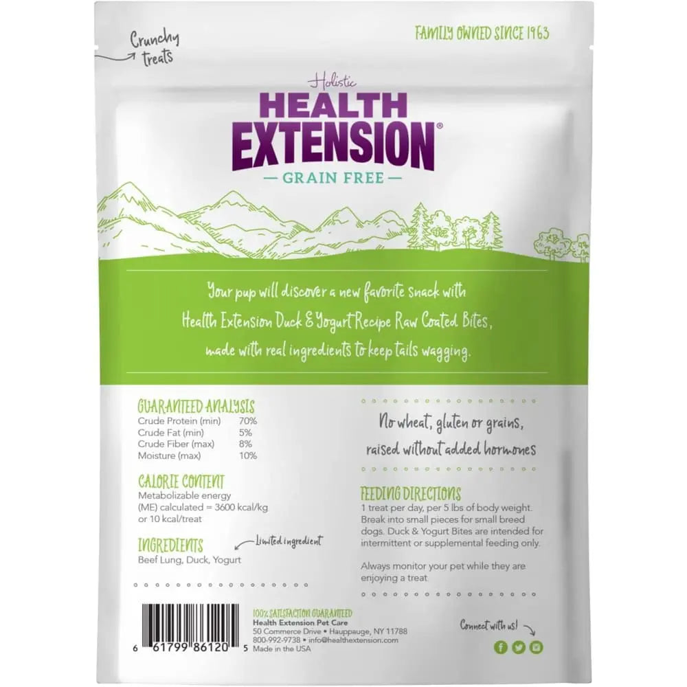 Health Extension Bully Puffs Duck Dog Treats 5 oz Health Extension