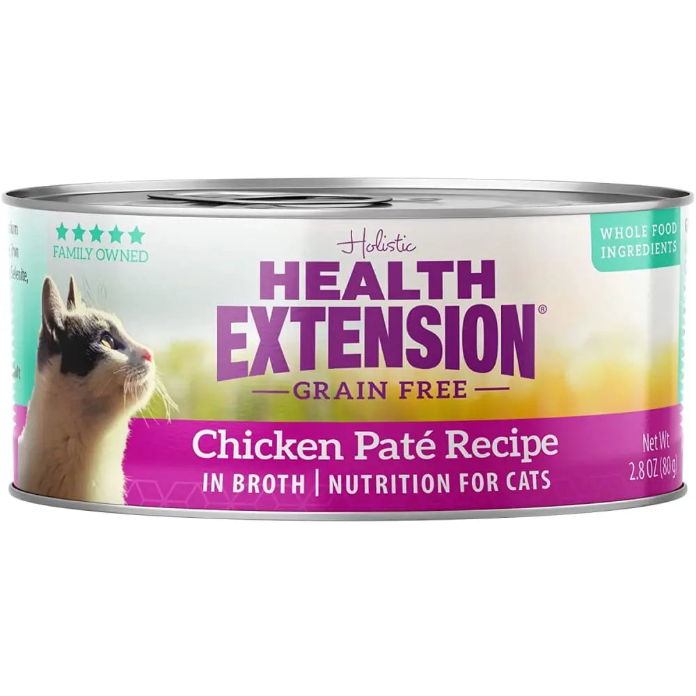 Health Extension Grain Free Chicken Pate Recipe for Cats Canned Food 24 / 2.8 oz Health Extension