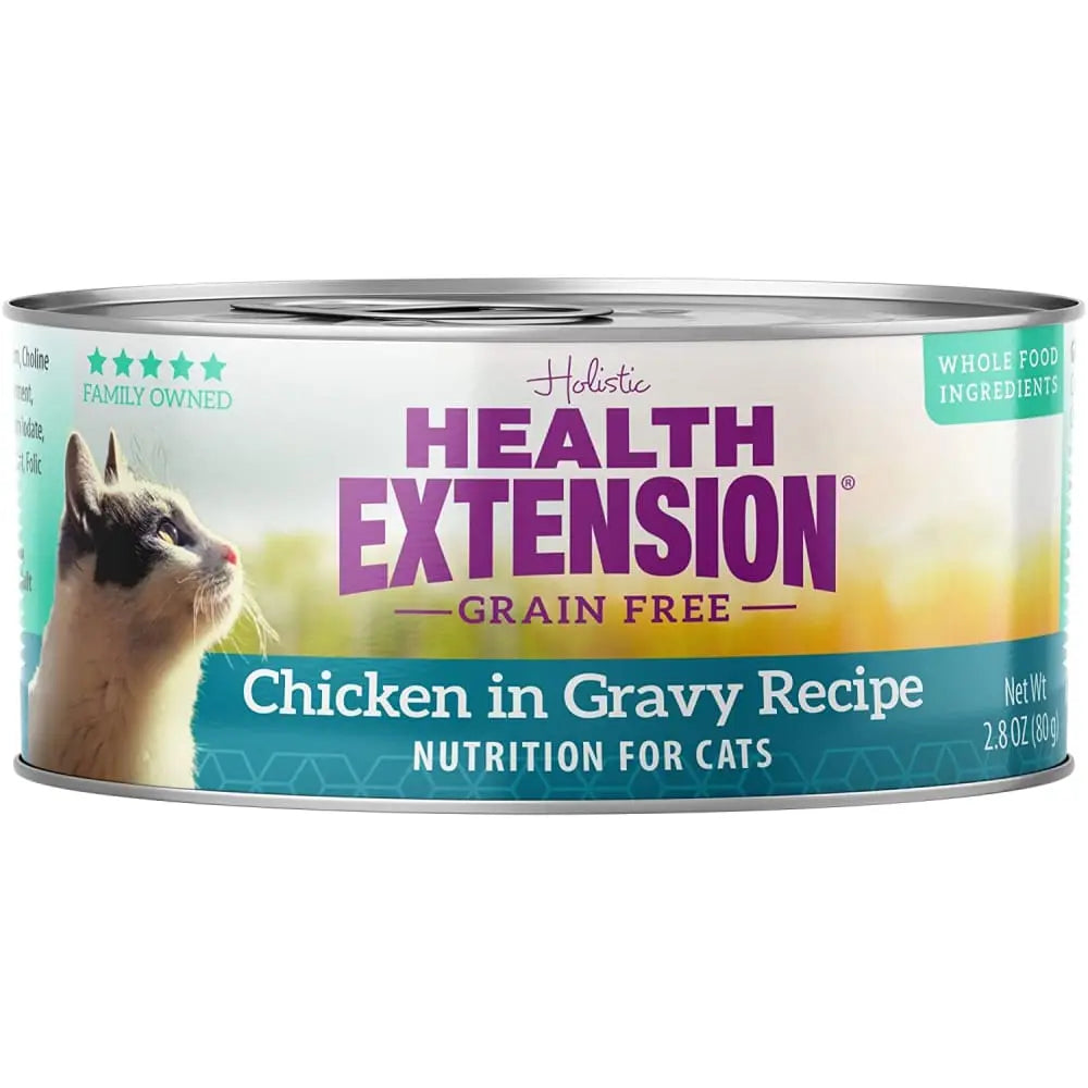Health Extension Grain Free Chicken in Gravy for Cats Canned Food 24 / 2.8 oz Health Extension