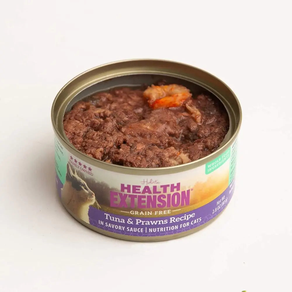 Health Extension Grain Free Tuna and Prawns Canned Cat Food 24