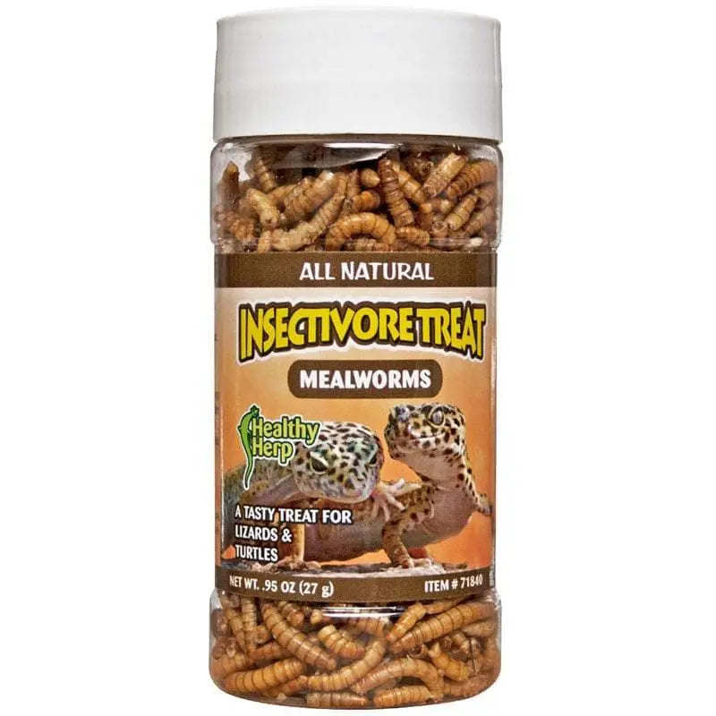Healthy Herp Insectivore Reptile Treat Mealworms 0.95-Ounce Healthy Herp